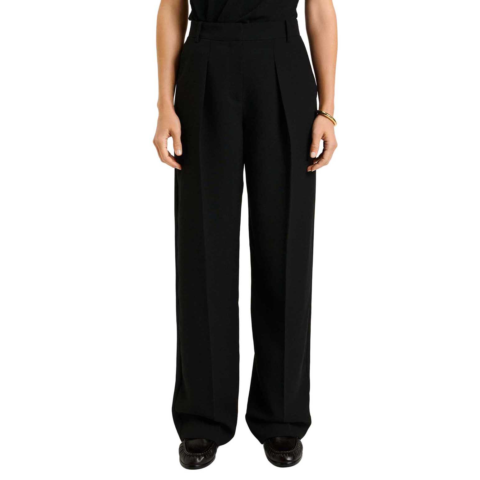 Veronika Maine Double Weave Straight Leg Pant